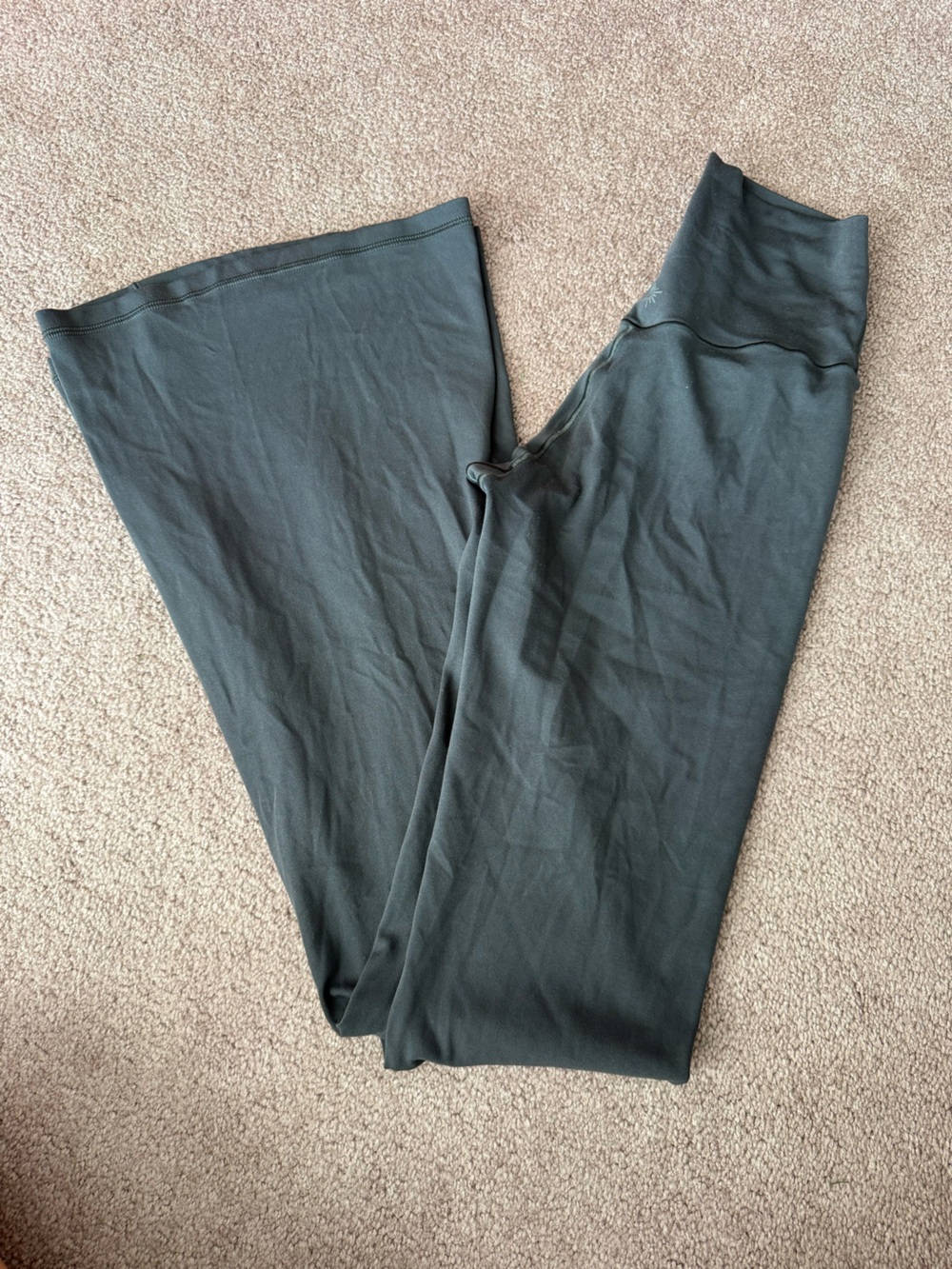 aerie Dark Grey Flare Hi-Rise Real Me Leggings